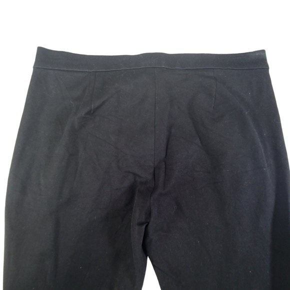Banana Republic Sloan Fit Straight Leg Pants Womens Size 2 Stretch Zip Leg Black - Picture 7 of 12